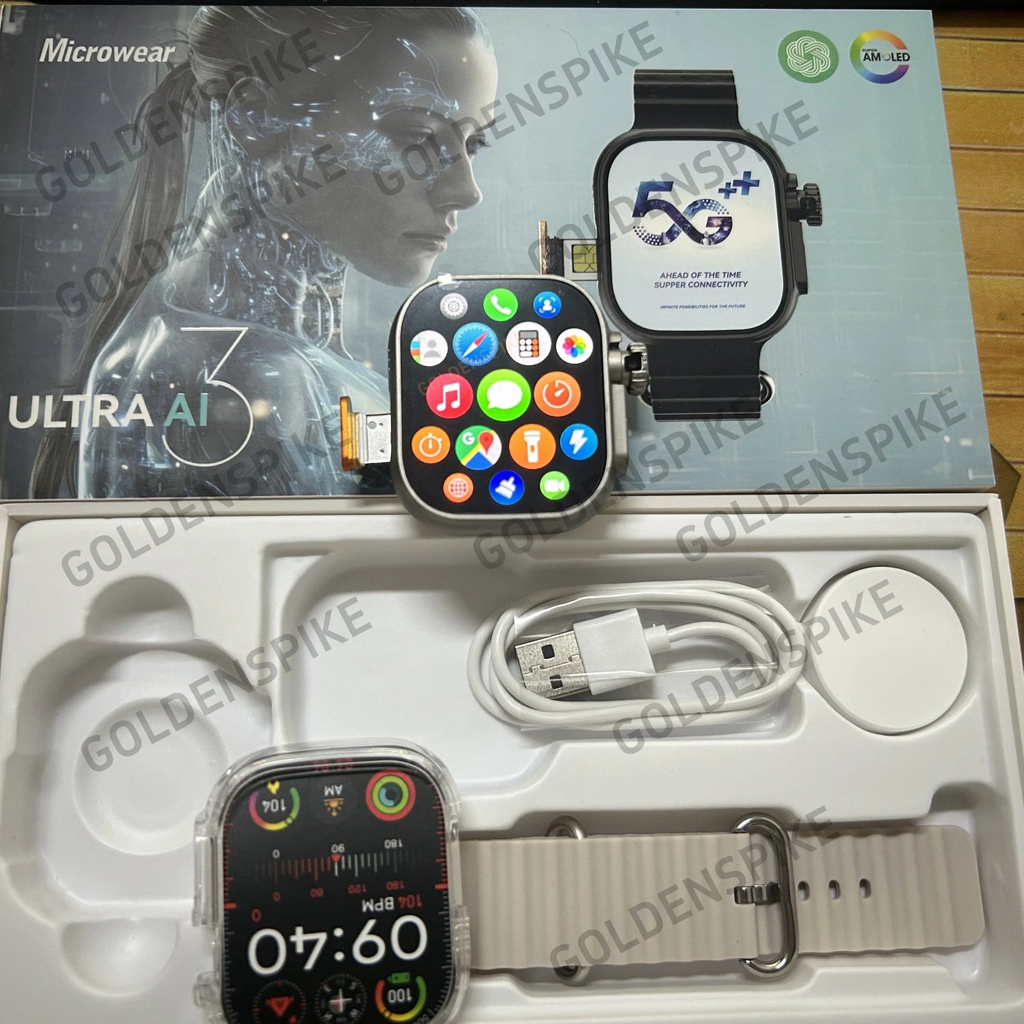 Microwear S10 Ultra Ai3 Smartwatch Android 4G 5G LTE Smart Watch With Rotating Camera NFC Compass Face recognition Global Call