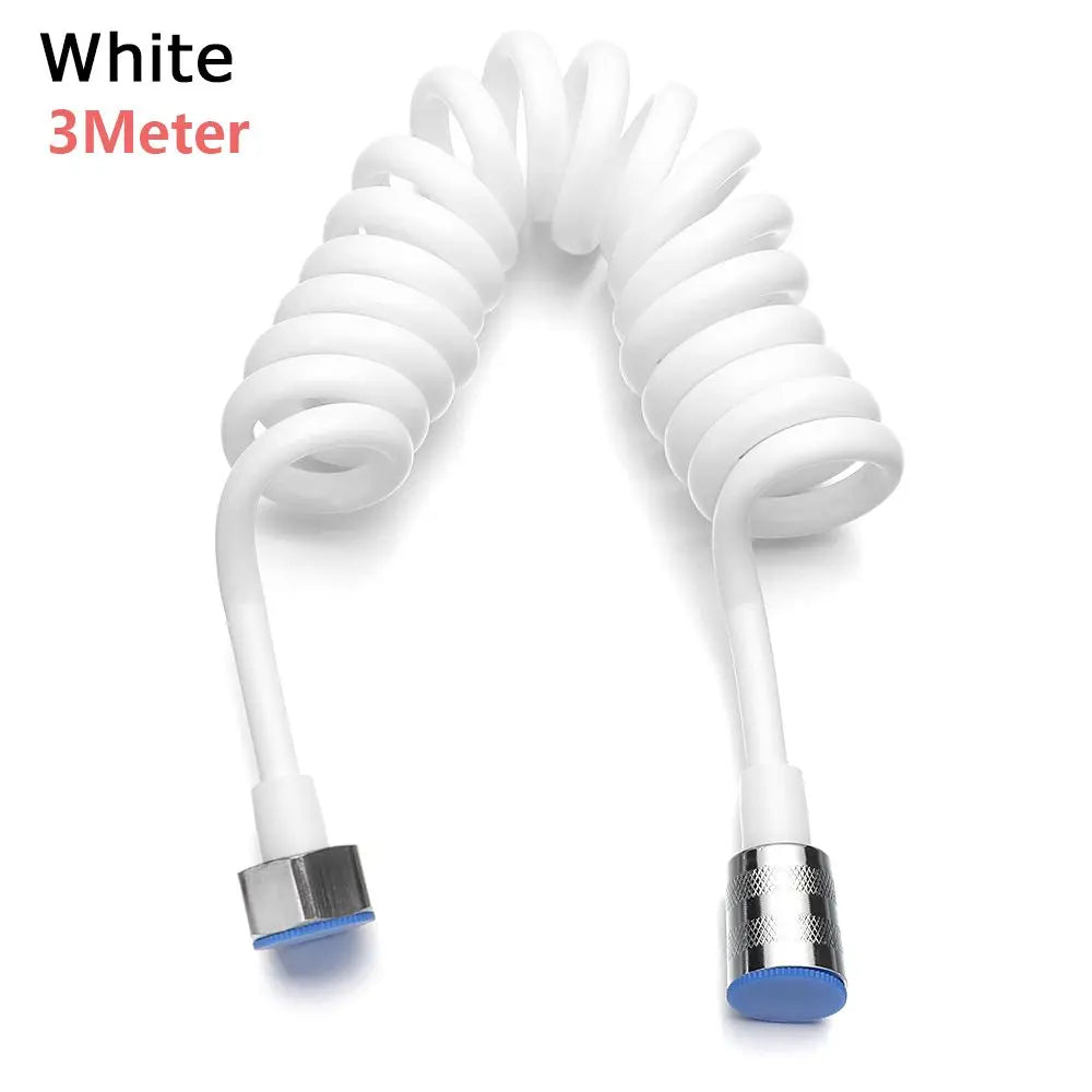 Flexible Anti-wrap Telephone Line Style Bath Sprayer Connect Pipe Spring Shower Hose Toilet Bidet Water Plumbing