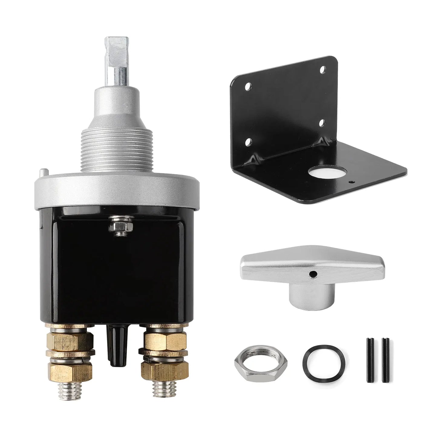 1500A Battery Circuit Cutter Disconnecter Isolator Heavy Duty Battery Kill Mass Switch With Keyhole For RV Camper Van Truck Boat