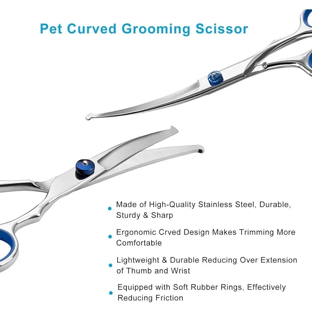 Round-Tip Pet Grooming Scissors - Stainless Steel Shears – photo 8