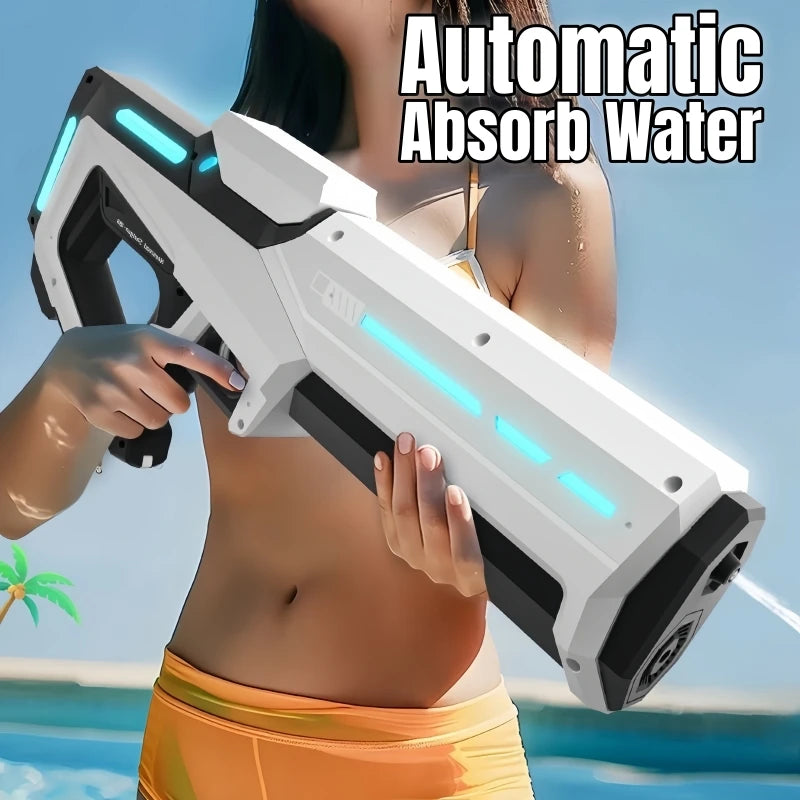 42cm Electric Water Gun — High-Pressure Auto-Absorb Pool Blaster