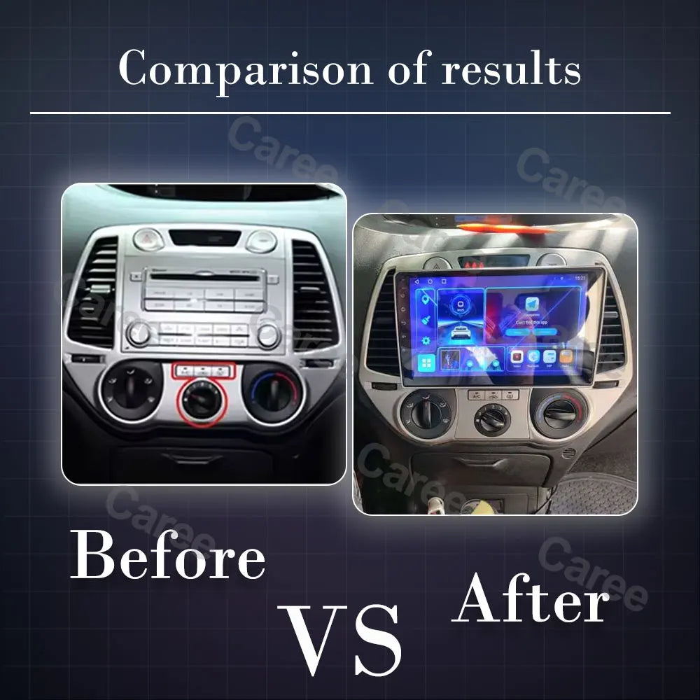 Android 16 Carplay For Hyundai i20 2008 2009 2010 2011 2012 Car Radio Stereo Multimedia Video Player DSP GPS 4G WIFI QLED Screen