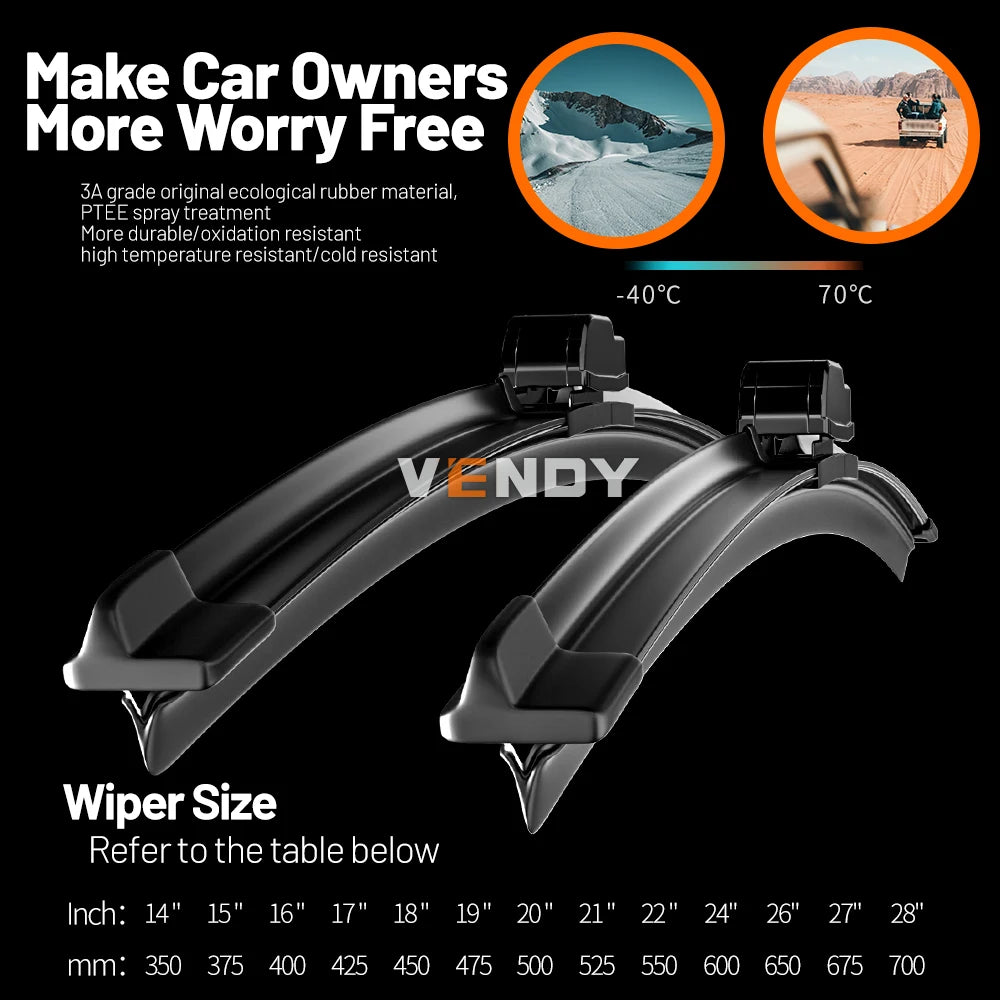 Front Windshield Wiper Blades for Ford F-150 2009–2020 (2-Pack)