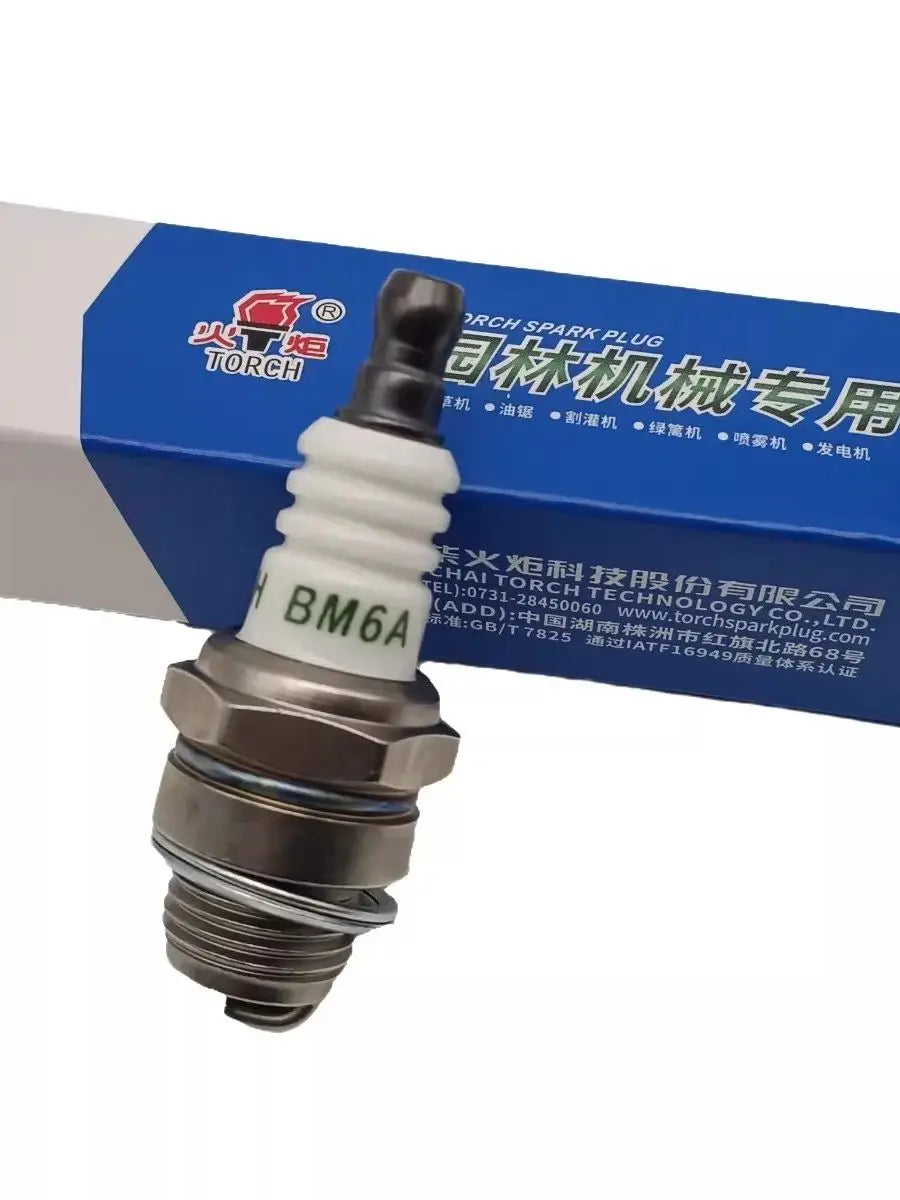 BM6A Spark Plug Glow Plug Small Engine For 2 Stroke Gasoline Chainsaw Lawn Mower  Brush Cutter Strimmer，Replaces M7/L7T/CJ8/1560