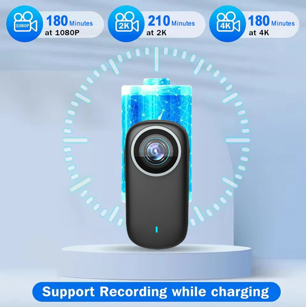 4K Waterproof Magnetic Bike Camera with WiFi Connectivity