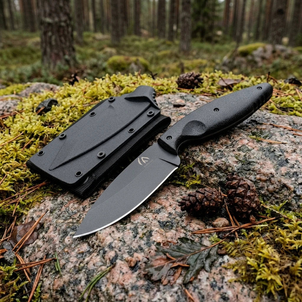 G10 handle fixed knife, practical tool, suitable for various outdoor environments, with knife cover, a gift for men