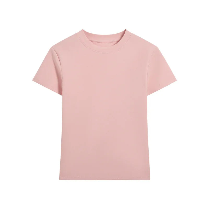 Women's Cotton Loose T-Shirt — Korean Streetwear Short-Sleeve Summer Tee
