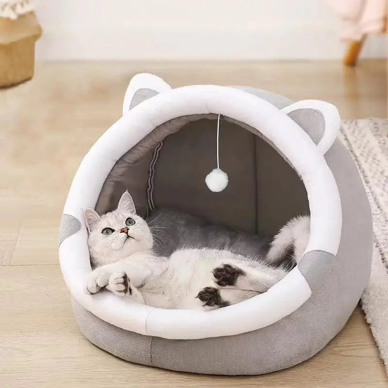 Foldable Self-Warming Cat Tent Bed - Removable & Washable – photo 2