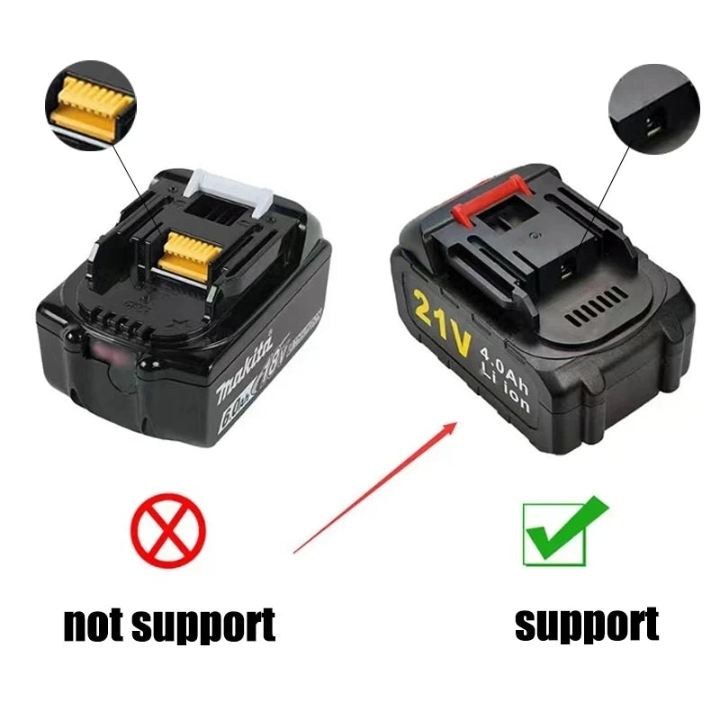 2.0A Fast Charging Battery Charger For Makita Model 18V 21V Lithium Battery Charger for BL1415 BL1815 BL1830 BL1850