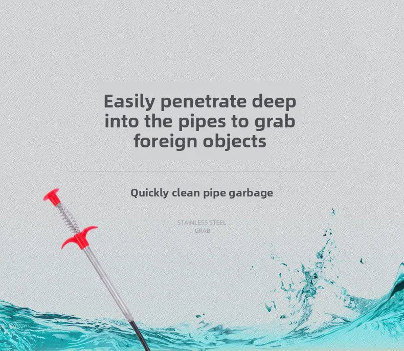 Pipe Unblocker Uncover Pipes Heavy Duty Four Jaw Opener Manual Clamping Drain Cleaner Telescopic Sewer Dredging Tool