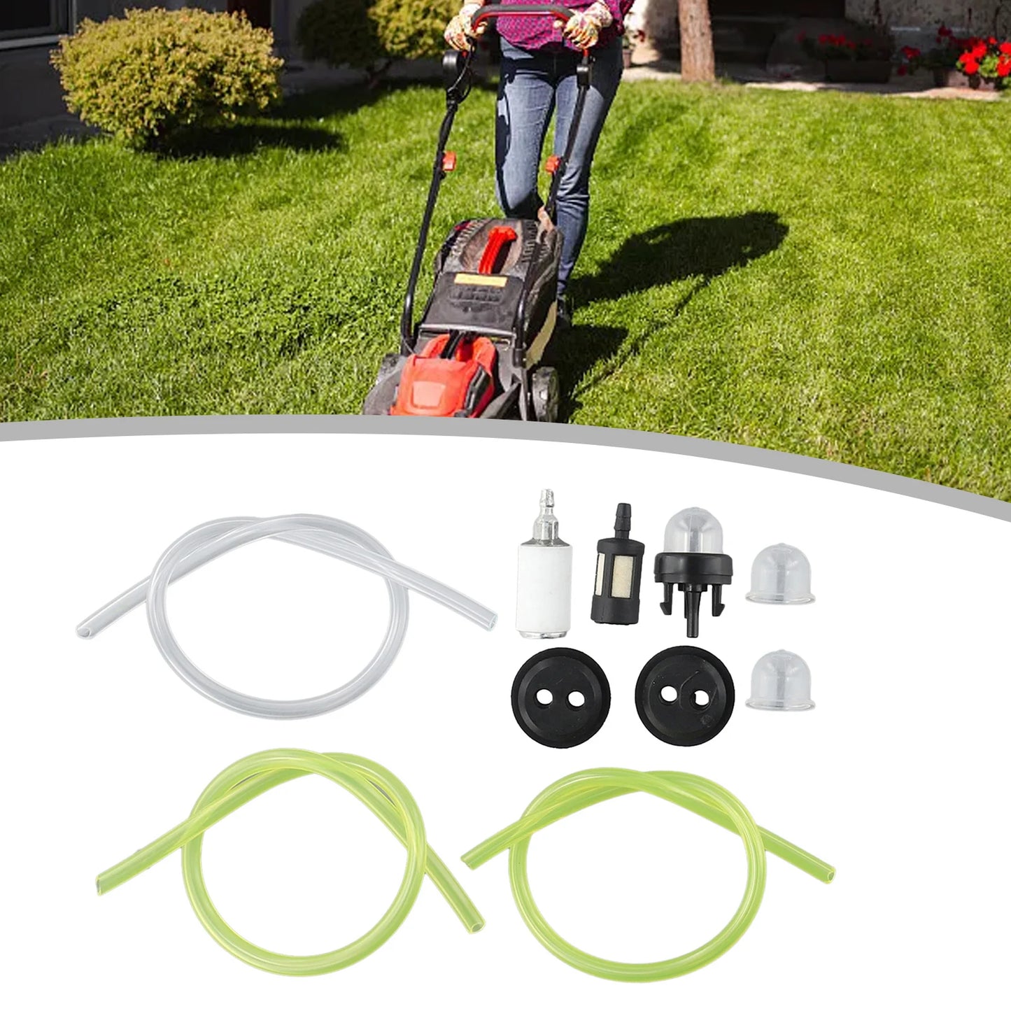 Universal Fuel Line Hose Tube Primer Bulb Spare Parts Chainsaw Blowers Trimmer Carburetor For McCulloch For Husqvarna Chainsaw