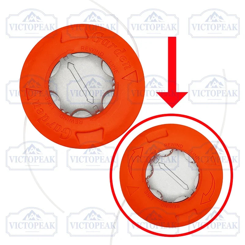 Aluminium Cover Automatic Trimmer Head Durable Metal Grass Trimmer Head for Brush Cutter Garden Power Tool Accessories