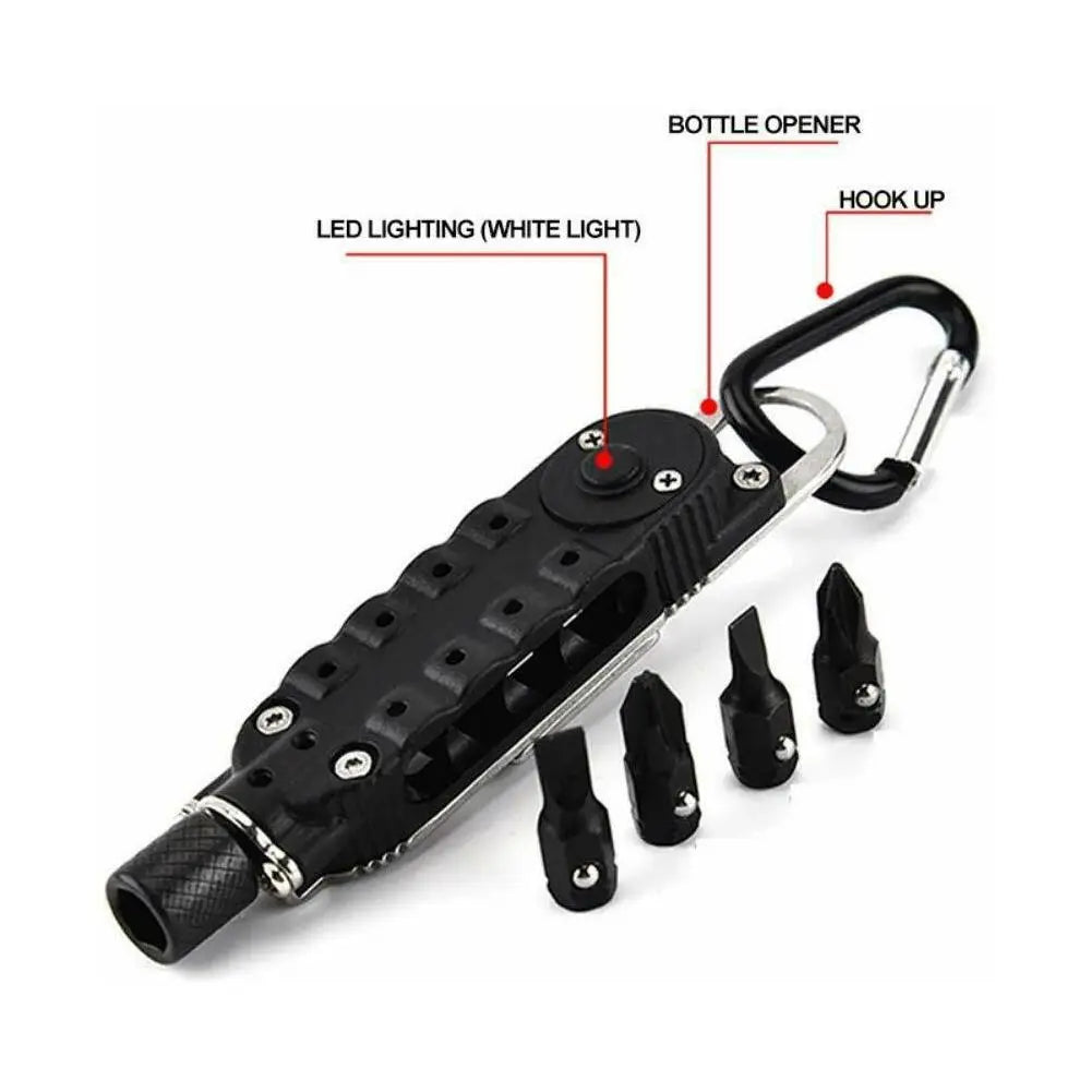 Multifunctional Mini Screwdriver Outdoor EDC Keychain Shape Screwdrivers Portable Steel Repair Tool