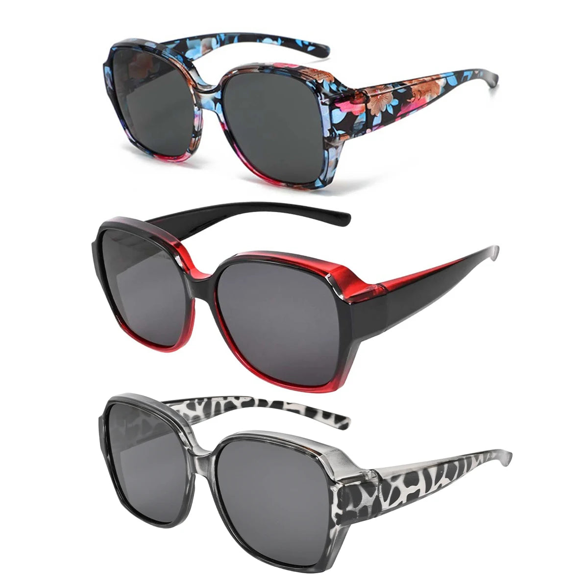 Fit-Over Sunglasses — Wrap-Around UV400 for Prescription Glasses