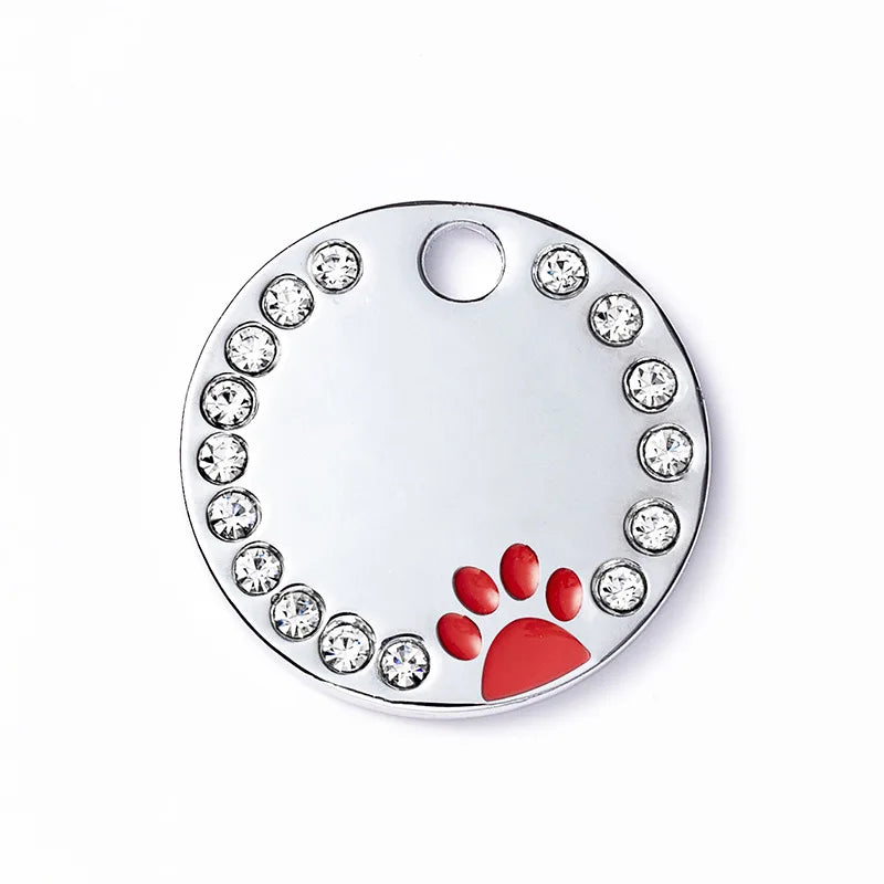 Custom Engraved Dog Tag - Stainless Steel Address & Name Tag