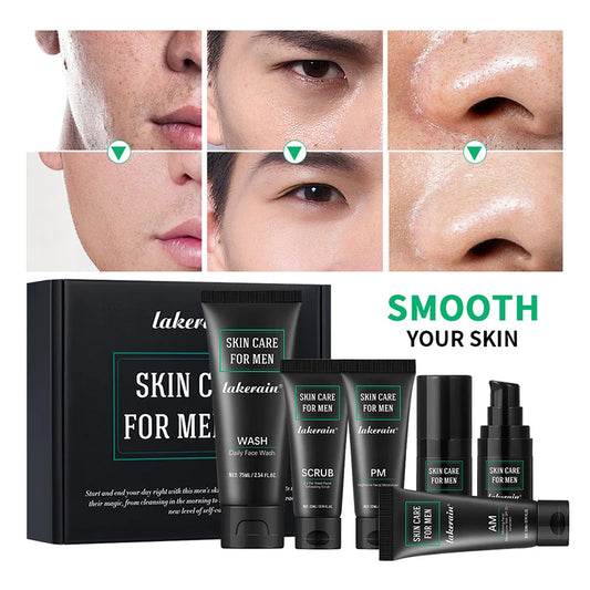 Men's 3-in-1 Skin Care Kit - Face Wash, Moisturizing Cream and Eye Cream