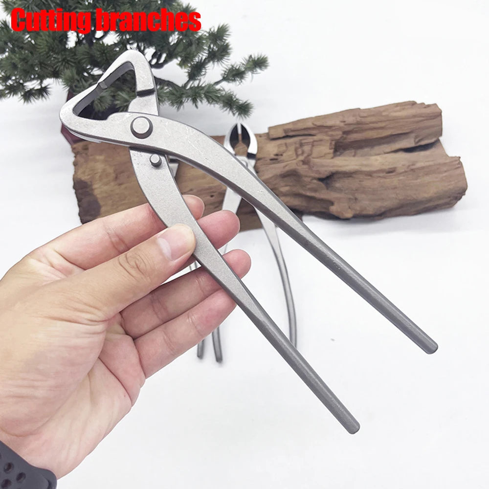 Three models of bonsai shears are available, including stainless steel thick branch shears, sharp horticultural shears, bonsai t