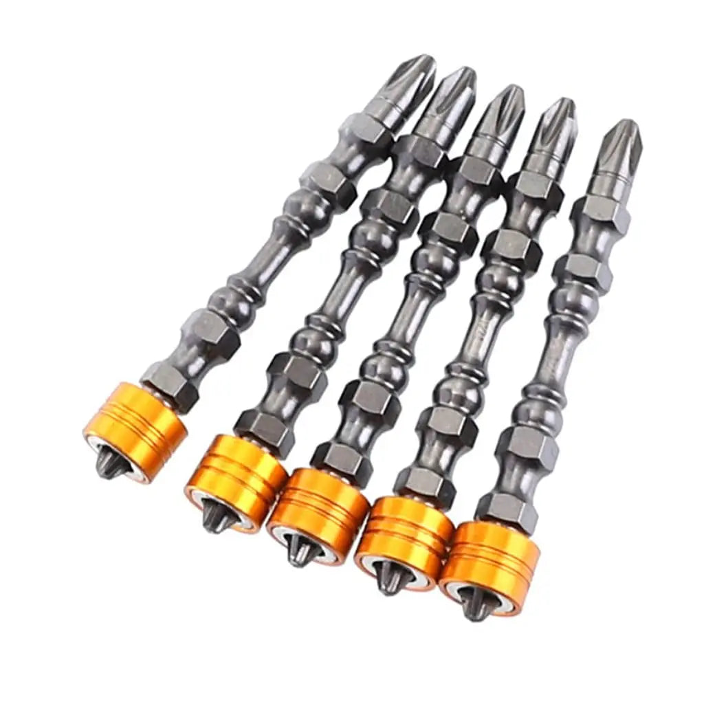 5/10 Pcs PH2 Magnetic Screwdriver Bits Phillips 1/4 Inch Hexagonal Shank with Magnetic Ring for Electric Screwdriver
