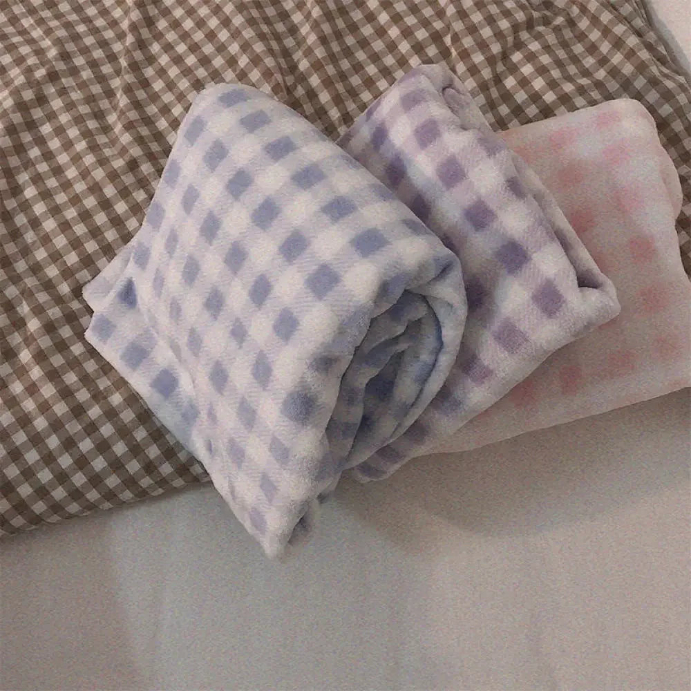 Women's Fleece Pajama Set - Solid Top & Plaid Pants - photo 4