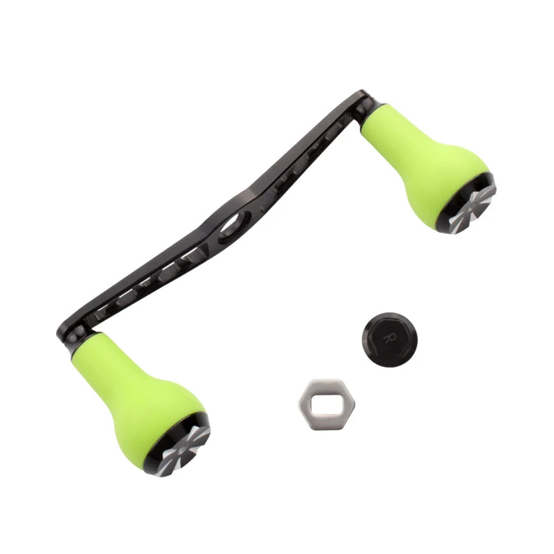 Kawa 1pc Fishing Reel Handle With TPE Knob For D/S/ABaitcasting Reel Hole Size 8*5/7*4mm Length 120mm Fishing DIY Reel Accessory