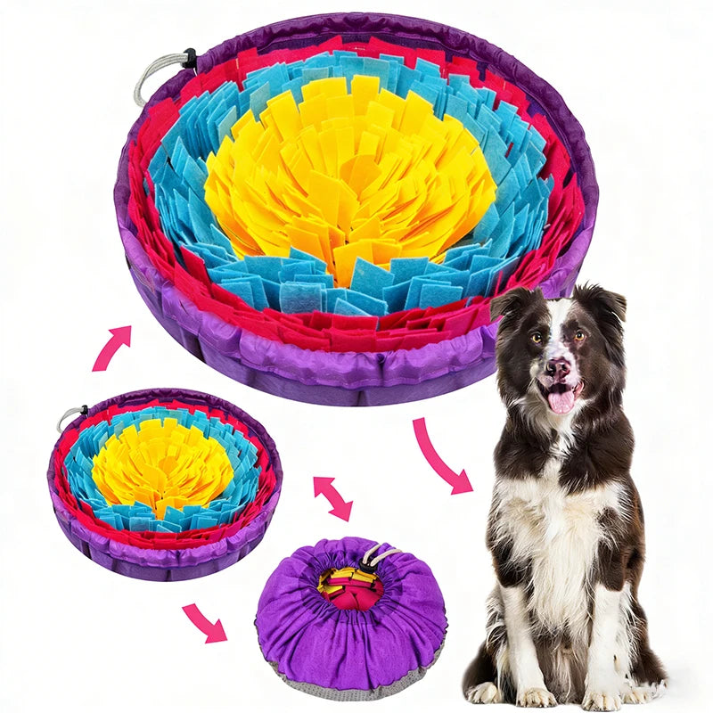 Washable Pet Snuffle Mat - Indoor Nose Work for Dogs & Cats