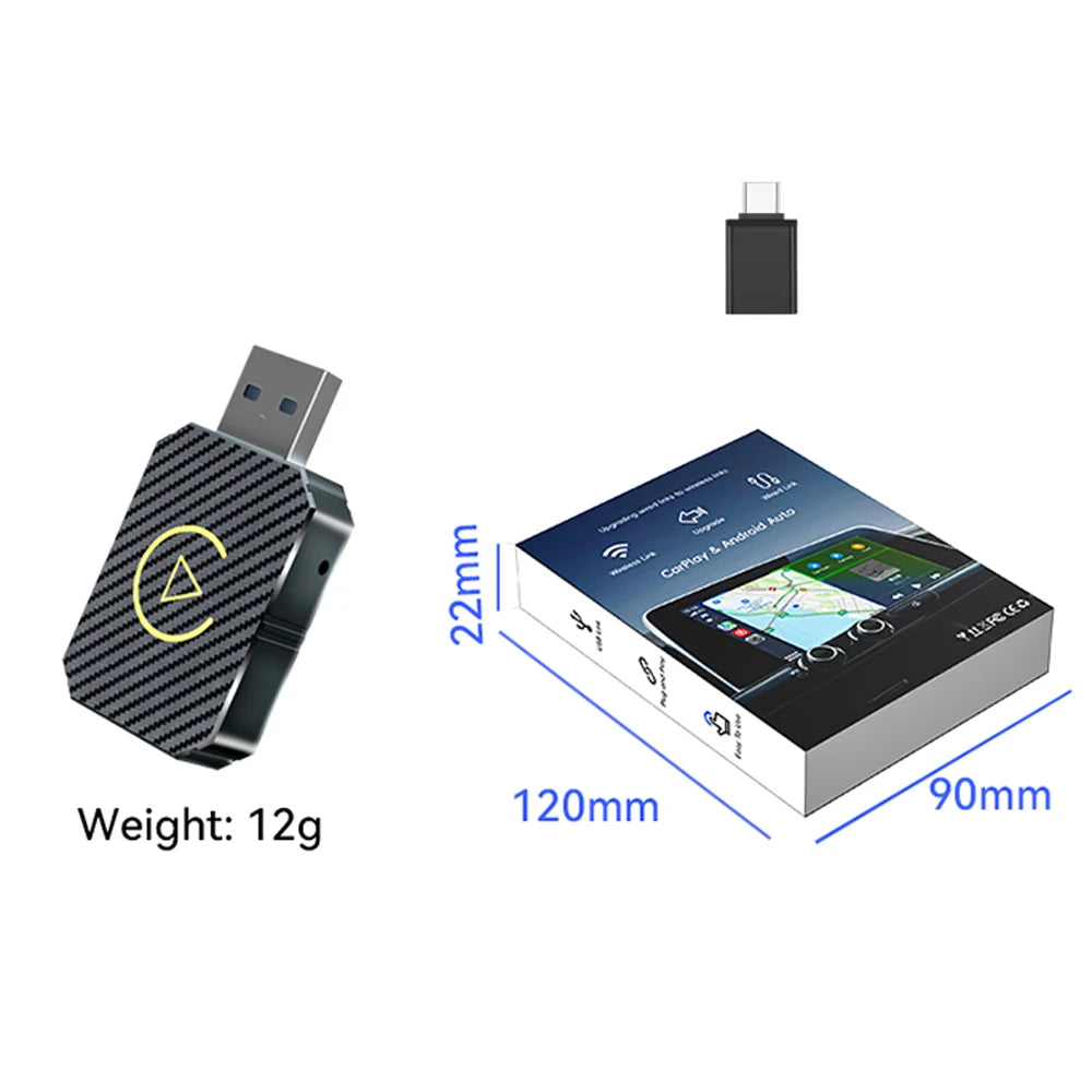2-in-1 Wireless CarPlay & Android Auto Adapter
