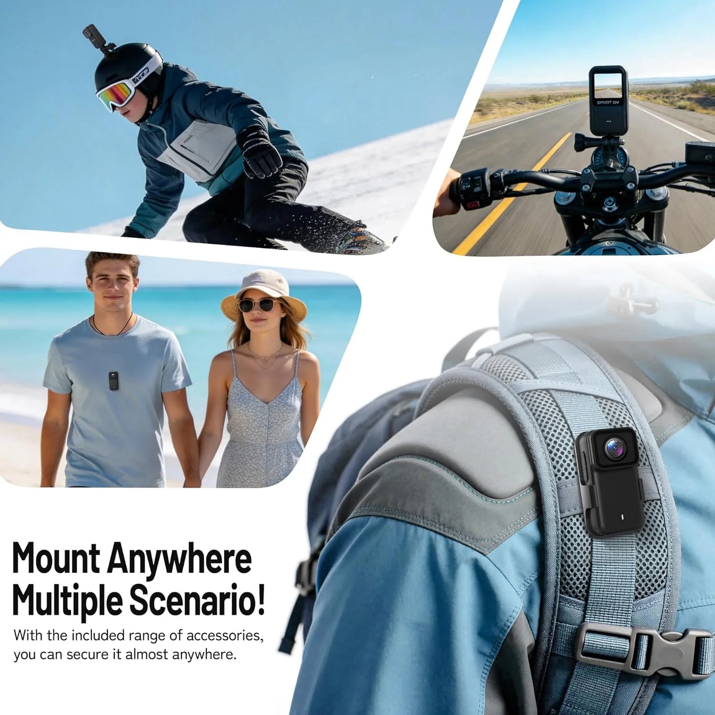 M21 4K Mini Body Camera — Magnetic Waterproof WiFi Thumb Cam