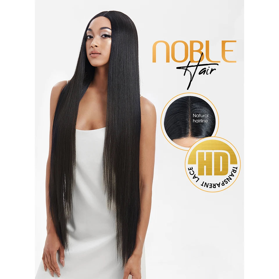 Noble Synthetic Lace Front Wig Cosplay 38 Inch 13X4X1 Straight Lace Front Wigs For Women Blonde Wigs High Density Lace Wig