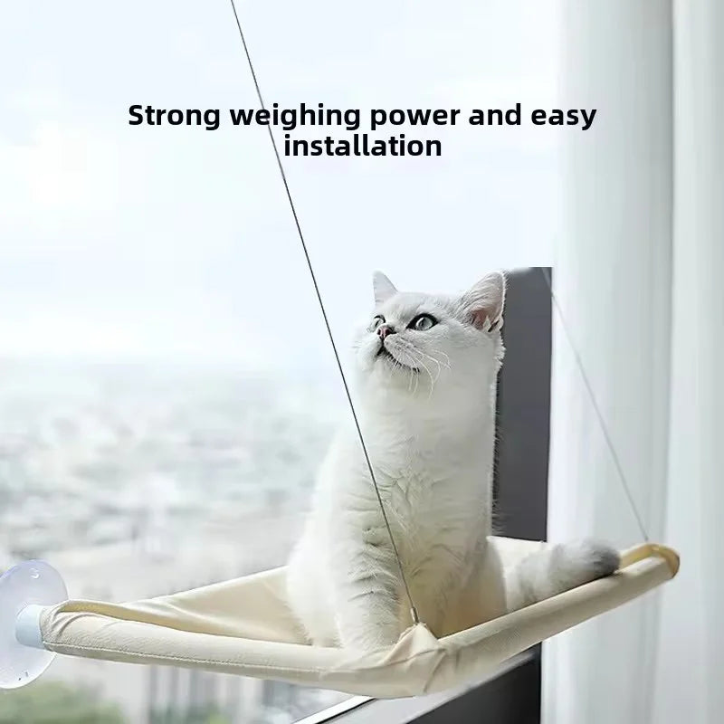 Cat Window Hammock Bed — Suction-Cup Space-Saving Perch for All Seasons