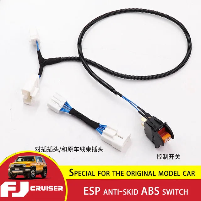 ESP Anti-Skid ABS Switch FJ Sports Switch Compatible with 07-23 Toyota FJ Cruiser Mud Escape Switch to Enhance Performance Sport