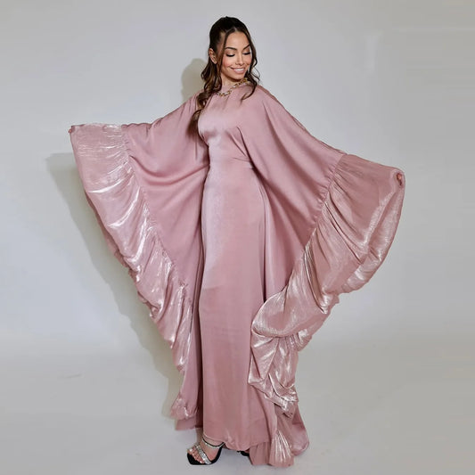 Muslim Women Arabic Dubai Abaya Long Dress Modest Ramadan Robe Kaftan Femme Islam Clothing Eid Djellaba Kebaya Caftan Marocain
