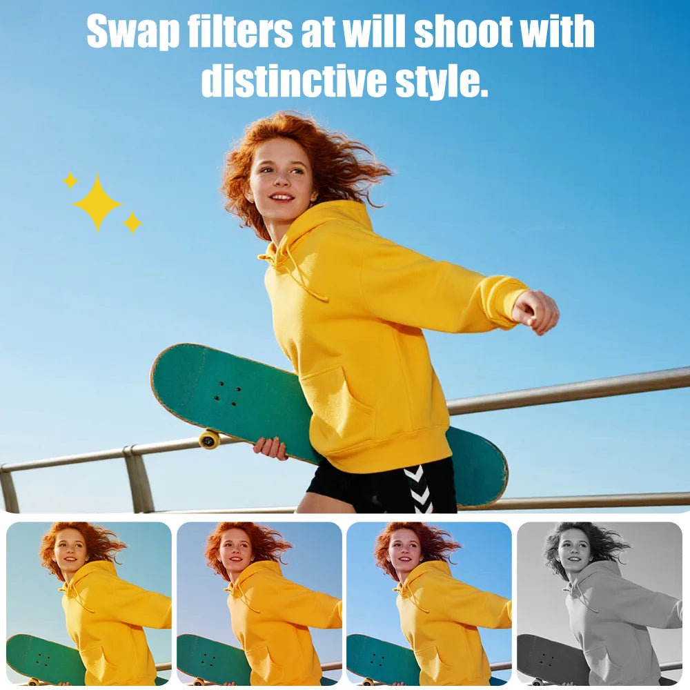 Ourlife Retro Keychain Camera — 180° Flip Screen Mini Camcorder