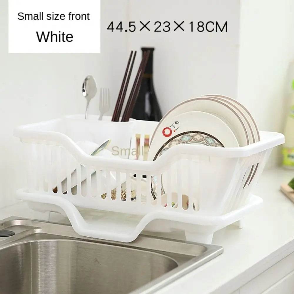 Plastic Dish Drying Rack with Drain Board - Countertop Organizer - photo 10
