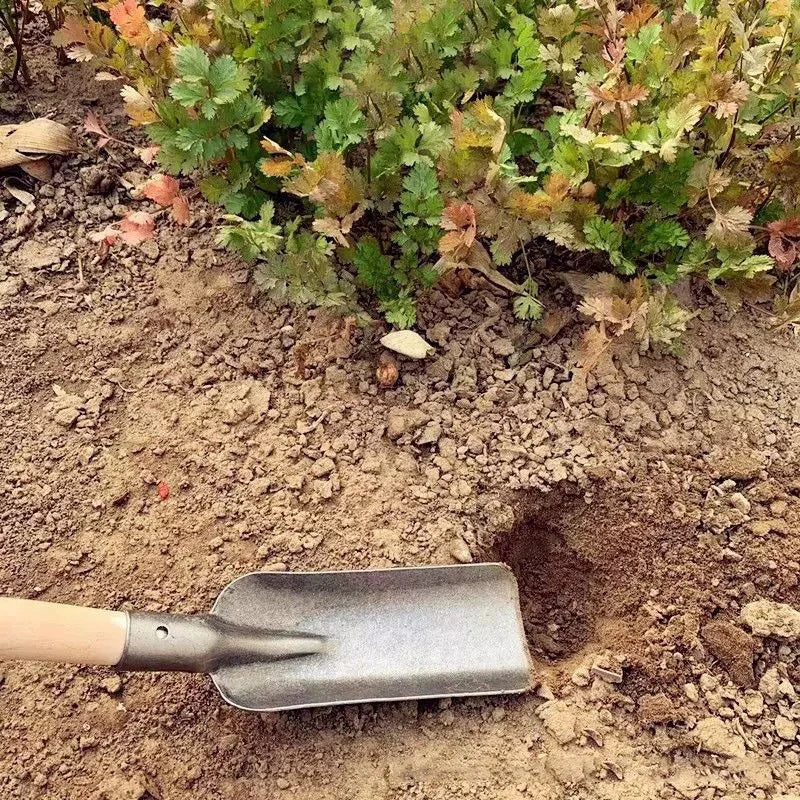 1Pc Thickened Manganese Steel Garden Shovel - Small Spade for Soil Planting Mountain Herd Agricultural Digging Work Tool
