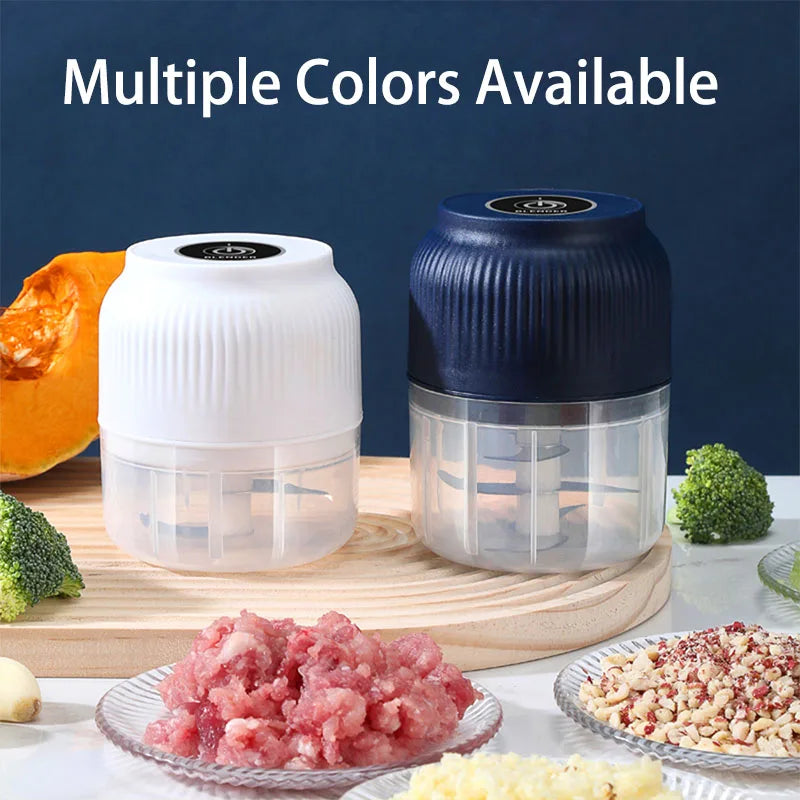 Mini Electric Garlic Chopper - USB Rechargeable 250ml Food Chopper - photo 2