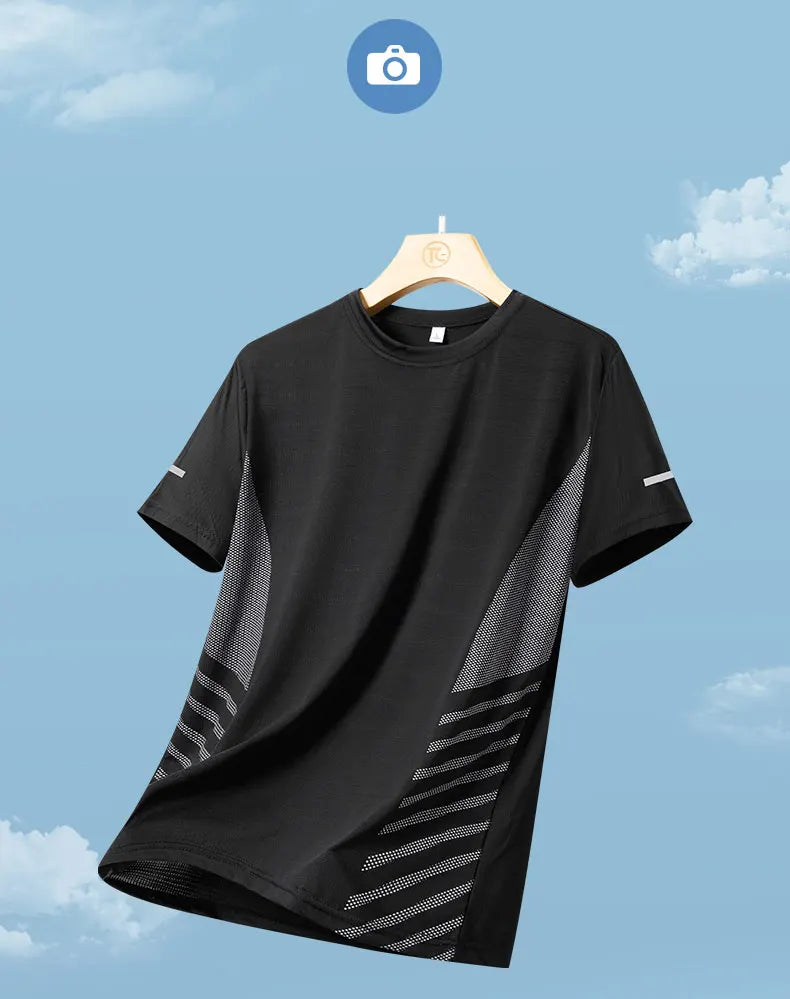 Men's quick-dry reflective running t-shirt — view 15 of 20