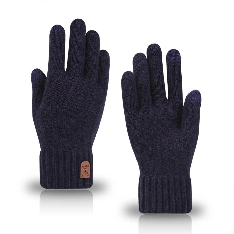 Touchscreen Knit Gloves, Unisex Winter Gloves