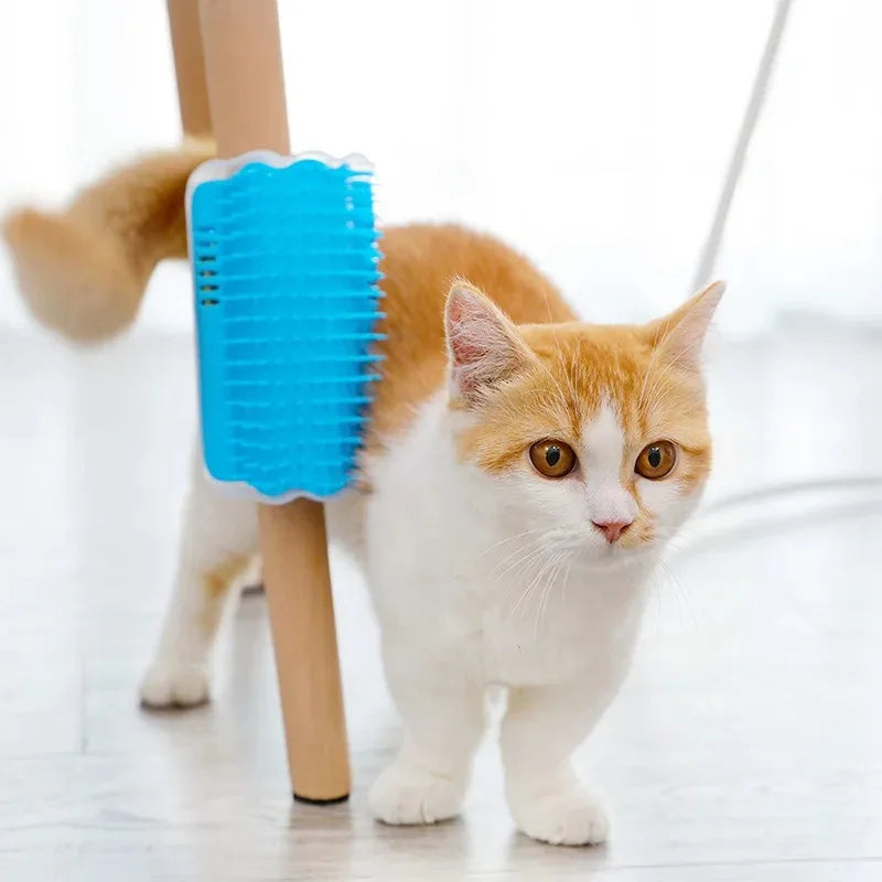 New Pet Cat Corner Scrubber Massager Cat Scratching Scratching Scratcher Cat Brush Comb Massage Corner Brush Pet Supplies