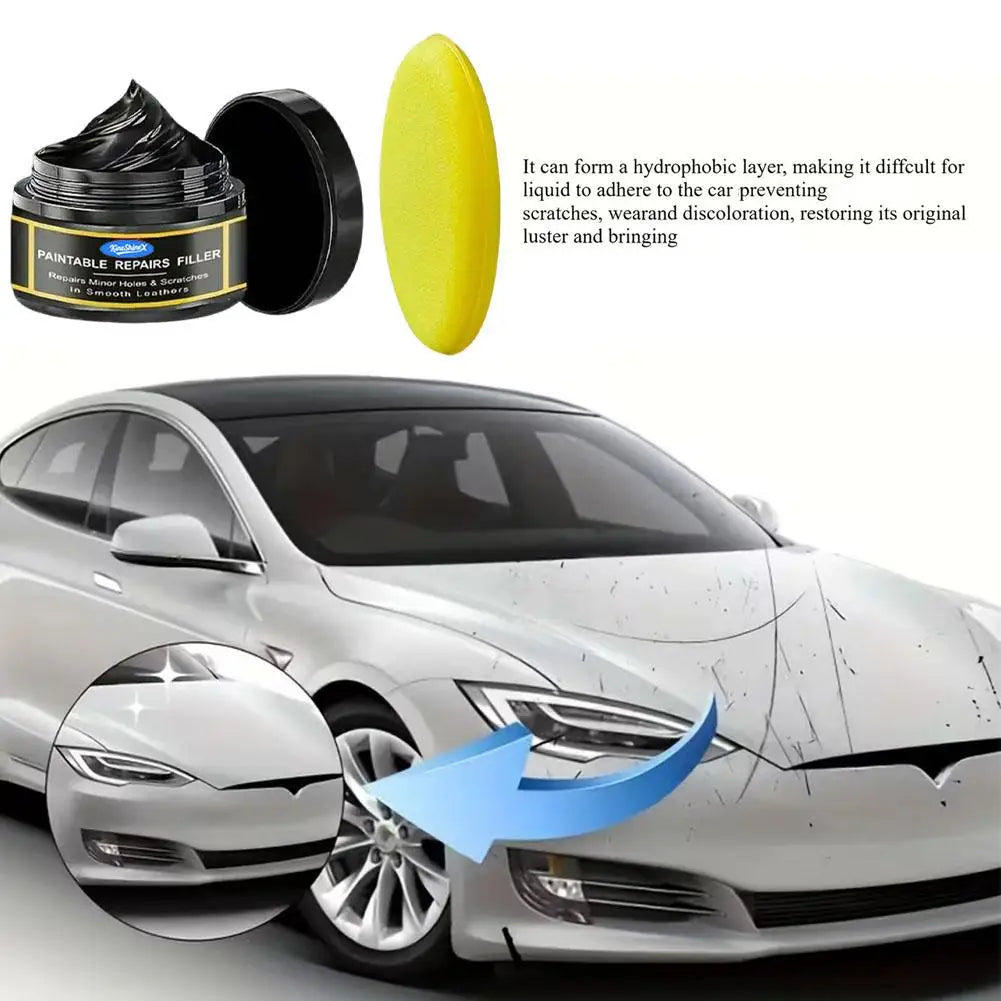 Nano Car Scratch Repair & Restoration Paste – Leather Plastic Metal Polish Cream | Remove Scratches Oxidation Cracks | 40g / 80g