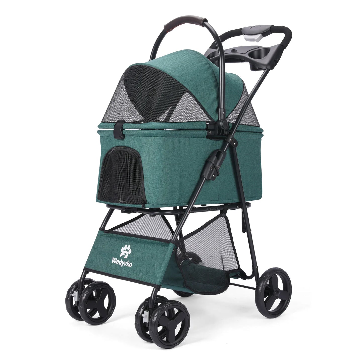 3-in-1 Pet Stroller with Removable Carrier – Folding All-Terrain Waterproof Stroller for Small & Medium Dogs & Cats | 7 Colors