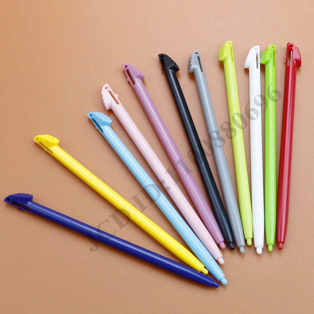 10pcs Plastic Stylus Screen Metal Telescopic Touch Pen For 3DS LL XL 3DSLL 3DSXL Game Console Accessories