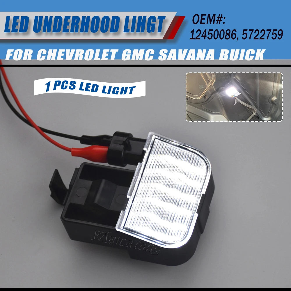 For Chevrolet Chevy Express 1500 2500 3500 Silverado Venture GMC Savana White LED Under Hood Courtesy Truck Lights OEM 12450086