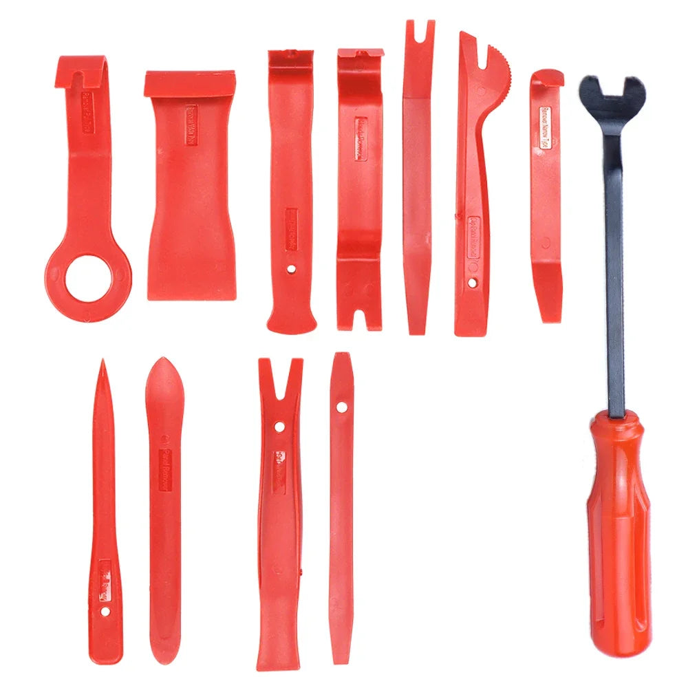 Car Interior Removal Kit - Easy To Pry Fasteners -Non-Scratch Remove Door Clips And Audio Instrument Panel