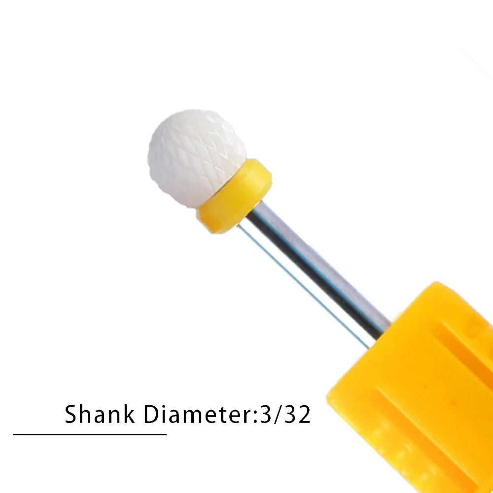 Nail Drill Bits Flame Ceramic Cutters for Manicure Electric Pedicure Nail Bits Gel Polish Remover Files Burr Nail Accessories
