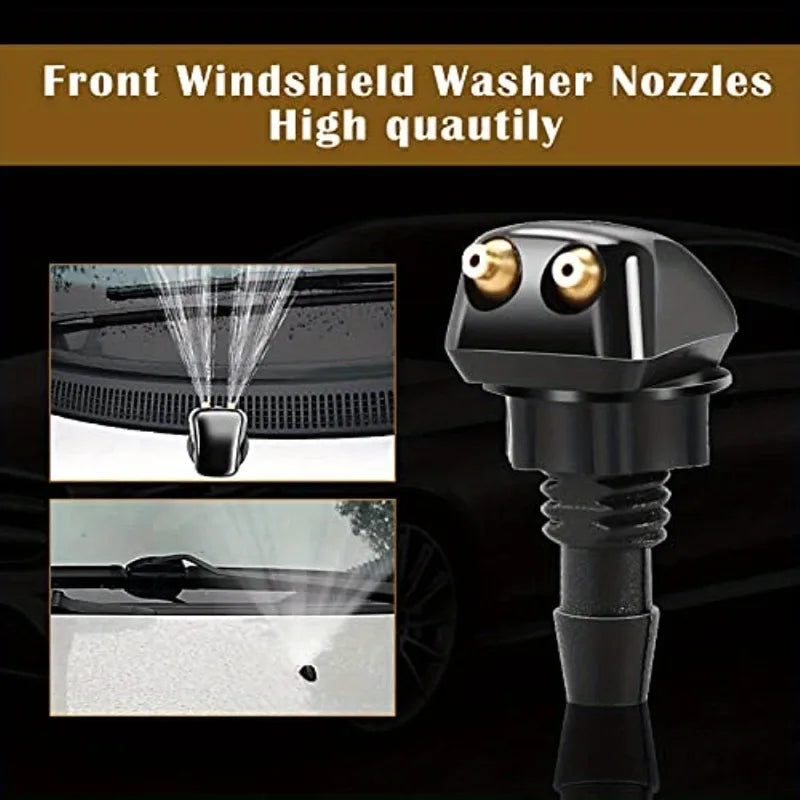 Vehicle's Windshield Washer Nozzle with Straight Pillar Nozzle