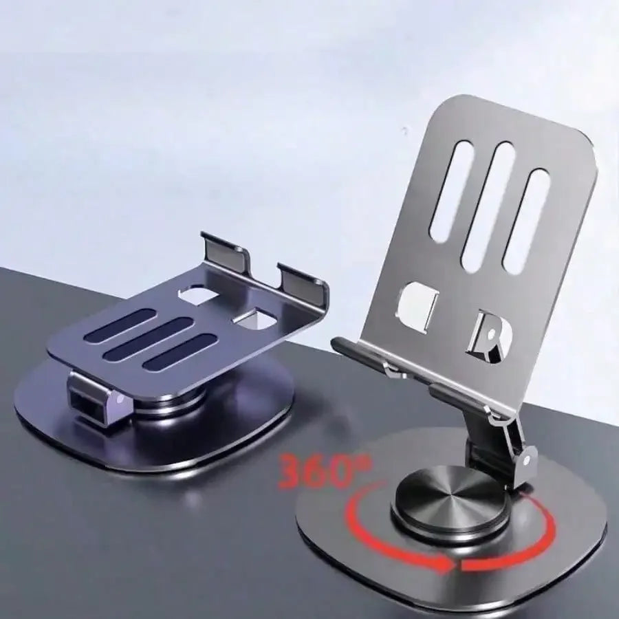 2026 New Rotating Aluminum Alloy Phone Holder, New All-Metal 360-Degree Rotating Mobile Phone Bracket, High-End Mechanical