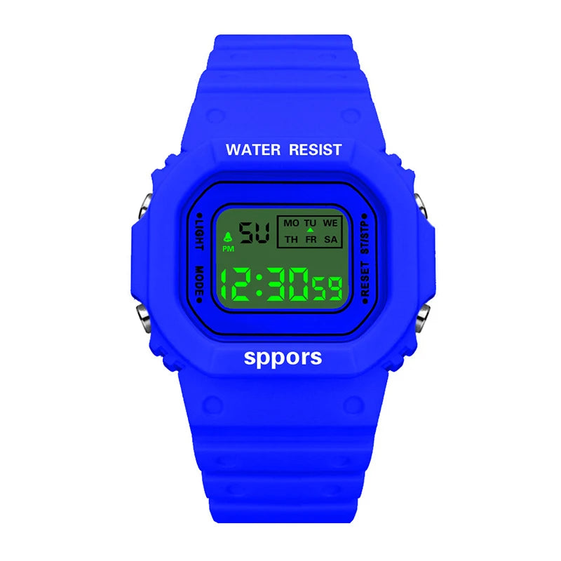 YIKAZE Square Digital Watch – LED Sports Watch for Men, Women & Kids
