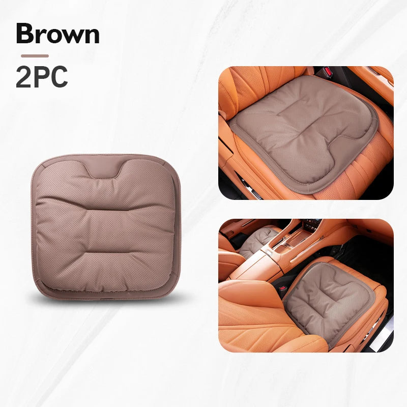 Universal Car Seat Cover – Leather Waist Cushion & Seat Protection Pad for All Seasons