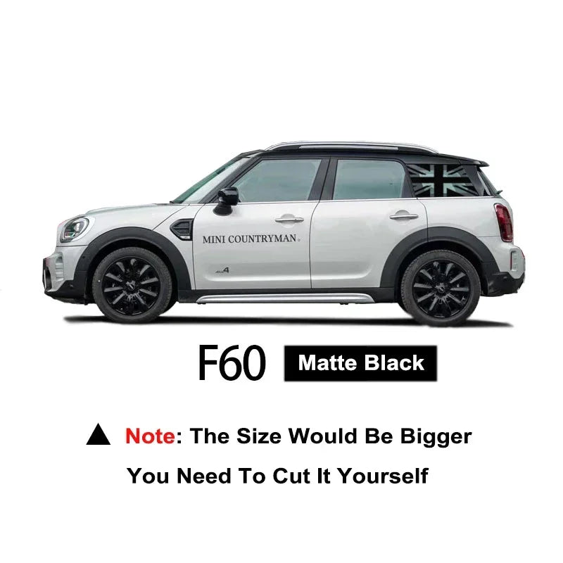Union Jack Window Vinyl Decal – Compatible with MINI Cooper R56 R60 F54 F55 F56 F57 F60