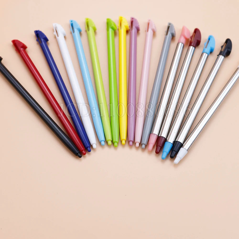 10pcs Plastic Stylus Screen Metal Telescopic Touch Pen For 3DS LL XL 3DSLL 3DSXL Game Console Accessories